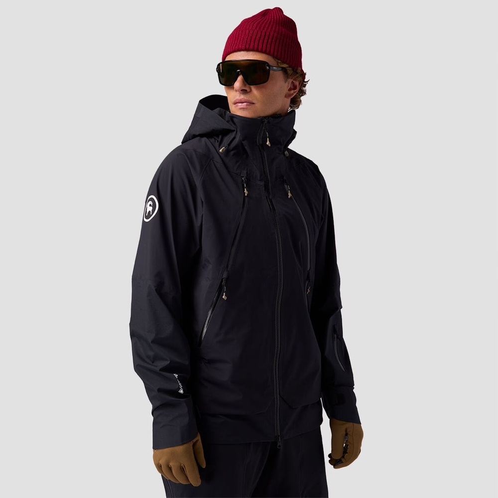 Men's Black Hooded Jacket